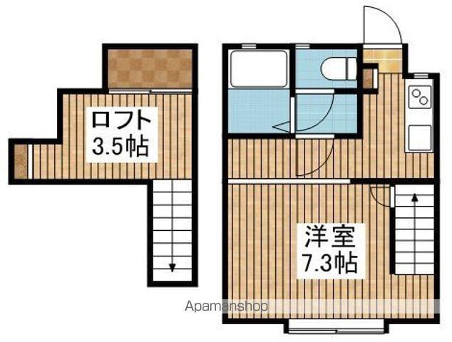 クレセントイーグル(ワンルーム/2階)の間取り写真