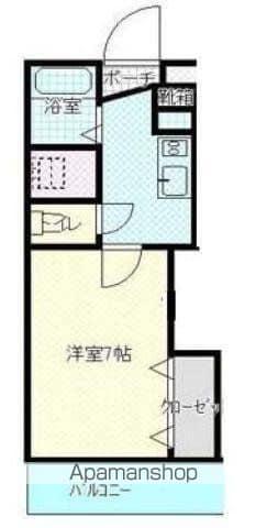 BIGBAN2(1K/1階)の間取り写真