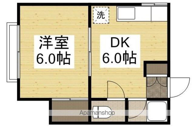 堀川コーポ(1DK/2階)の間取り写真