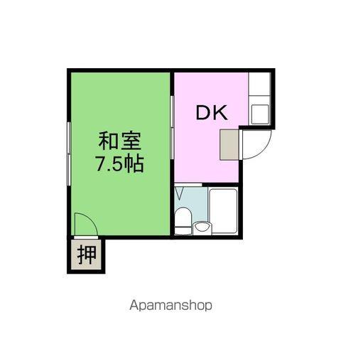 メゾンモア(1K/2階)の間取り写真