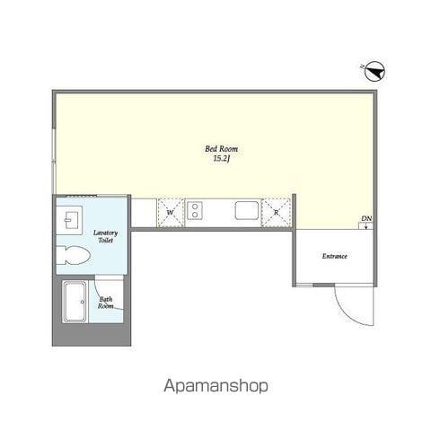 神宮前マンション(ワンルーム/B1階)の間取り写真