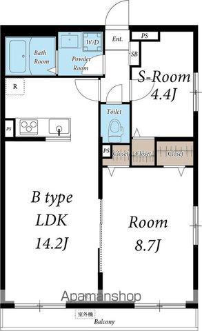 リブリ・OGW流山(1LDK/3階)の間取り写真