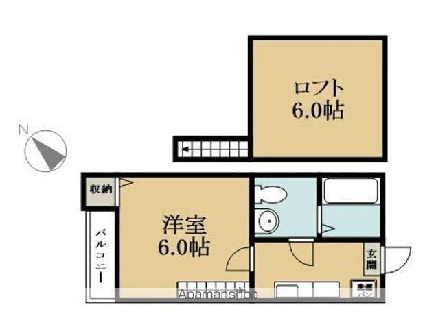 コーポ愛花夢(1K/2階)の間取り写真