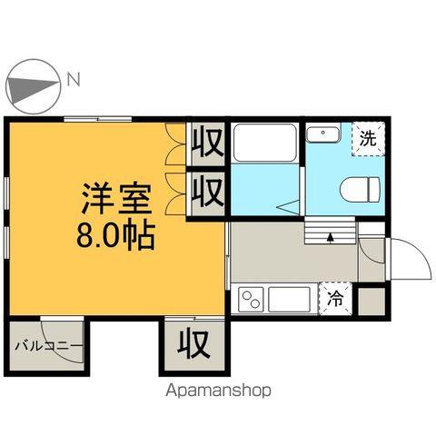 ノヴェル黒門(1K/1階)の間取り写真