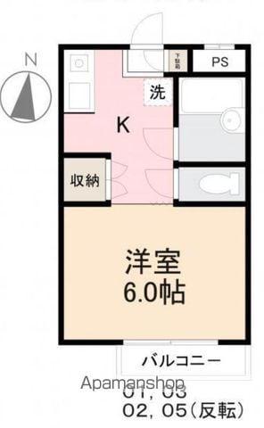 コーポイシダ(1K/1階)の間取り写真