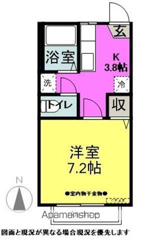 フレグランスランドCD(1K/2階)の間取り写真