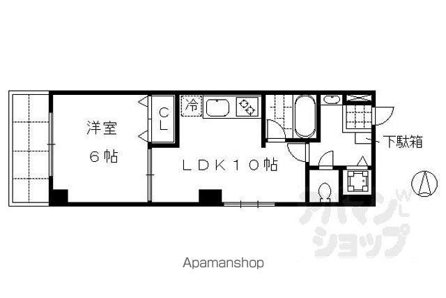 サンモリタ(1LDK/2階)の間取り写真