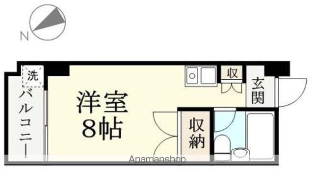 アペックス四ツ井(1K/2階)の間取り写真