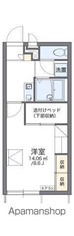 レオパレスサンサーラ(1K/1階)の間取り写真