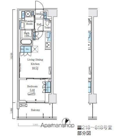 ロイヤルパークス赤羽ノース(1LDK/3階)の間取り写真