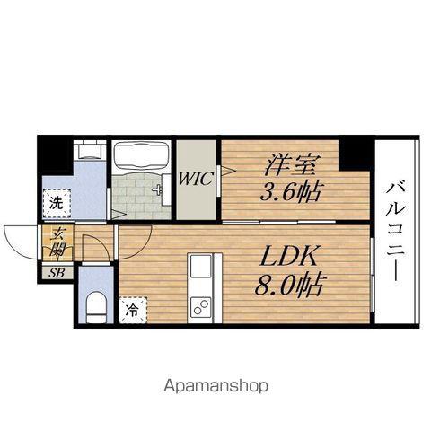 GRAN PASEO ESAKA(1LDK/1階)の間取り写真