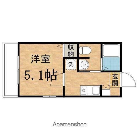 フルセイル大塚Ⅱ(1K/2階)の間取り写真