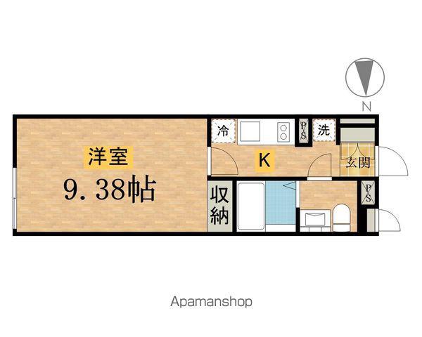 LUCENT COURT子安町(1K/2階)の間取り写真