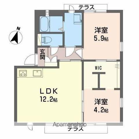 シュリーフェン399(2LDK/2階)の間取り写真