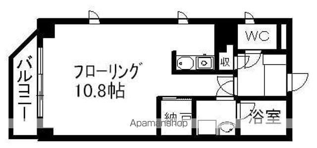 スクウェア・エス(ワンルーム/4階)の間取り写真