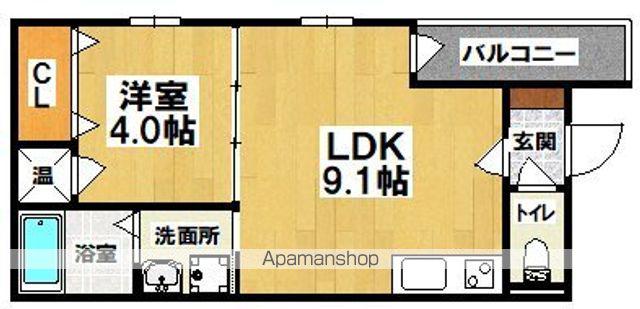 オルフェアメゾン清水丘壱番館(1LDK/2階)の間取り写真