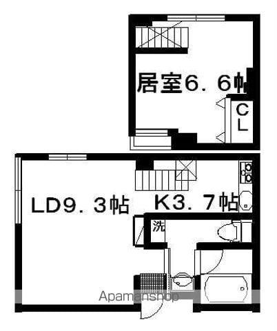 CLASICO(1LDK/1階)の間取り写真