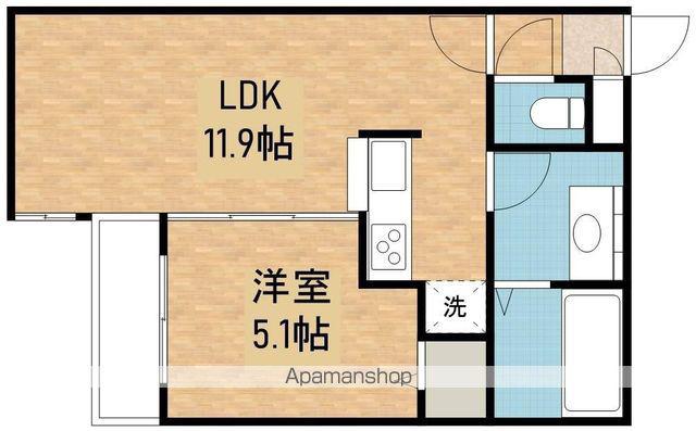 クレステージ西岡(1LDK/2階)の間取り写真