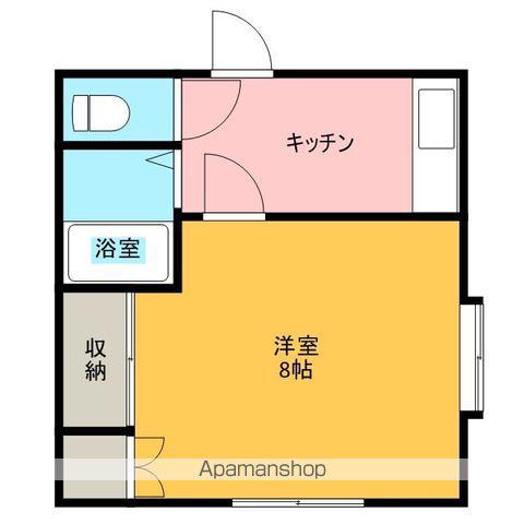 ハイツリバーサイドⅡ(1K/2階)の間取り写真