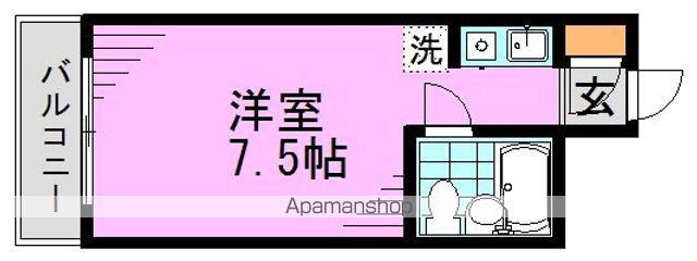 グレイス阿佐ヶ谷(ワンルーム/1階)の間取り写真