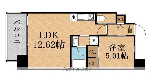 PREGIO MIKUNI EURO(1LDK/2階)の間取り写真
