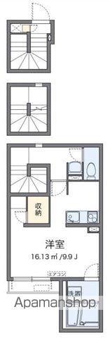 クレイノKEYAKIⅡ(1K/3階)の間取り写真