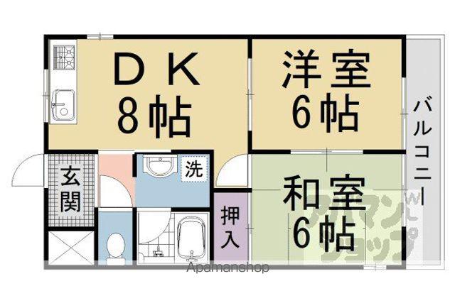コンポステラ(2LDK/1階)の間取り写真