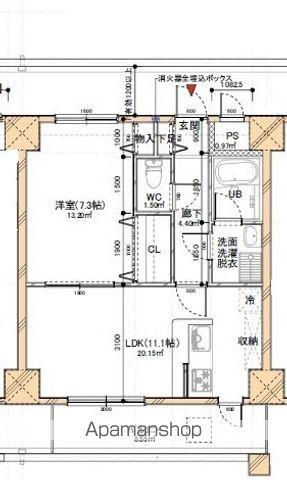 TRENTE LUMIERE(1LDK/3階)の間取り写真
