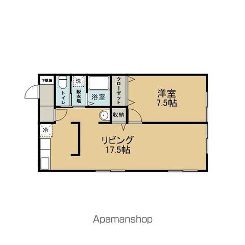 SALLOT東雲(1LDK/2階)の間取り写真