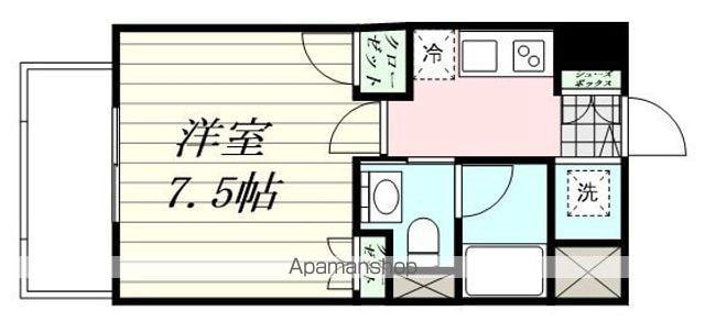 エルスタンザ広瀬通RESIDENCE(1K/10階)の間取り写真