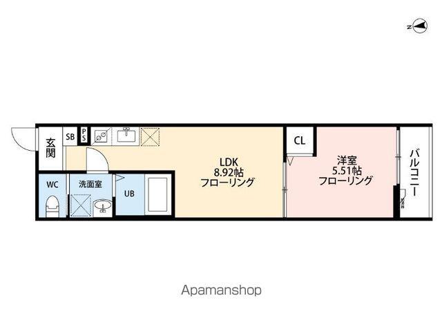 立川セイワレジデンスⅡ(1LDK/3階)の間取り写真