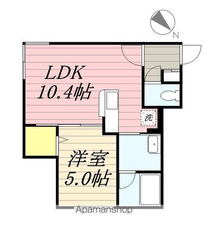カサトレス白石(1LDK/3階)の間取り写真