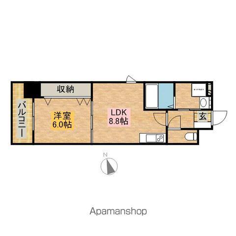 ランドルチェ大須(1LDK/7階)の間取り写真