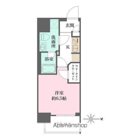 エムズイースト亀戸Ⅱ(1K/5階)の間取り写真