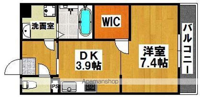 シャルムコート(1DK/1階)の間取り写真