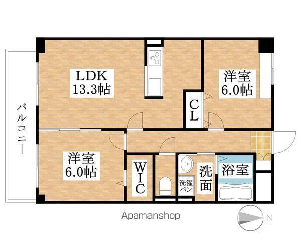 アルページュ(2LDK/1階)の間取り写真