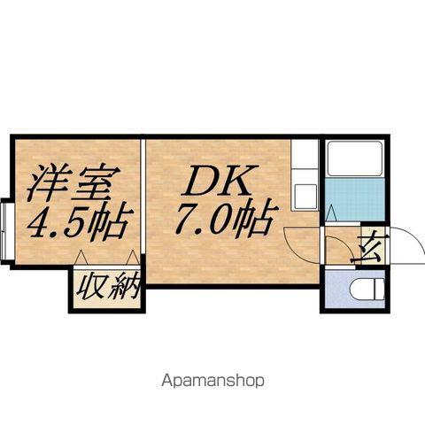 ステージ円山公園II(1DK/2階)の間取り写真