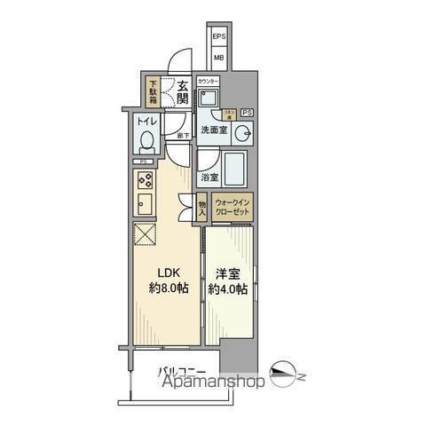 プレサンスロジェ名古屋駅前(1LDK/12階)の間取り写真