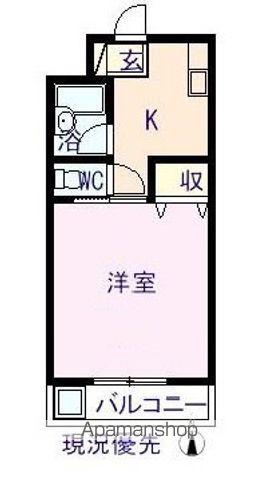 グランドヴィラ松永(1K/7階)の間取り写真