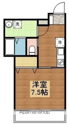 ピーエス黒瀬(1K/1階)の間取り写真