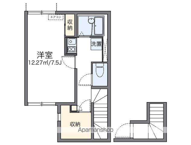 レオネクスト山下(1K/2階)の間取り写真