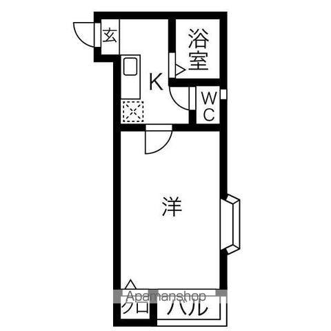 MTコーポ(1K/2階)の間取り写真