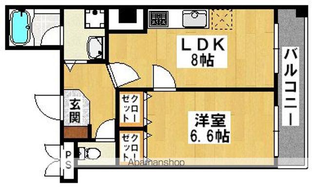 ラ・フォンテ(1LDK/6階)の間取り写真