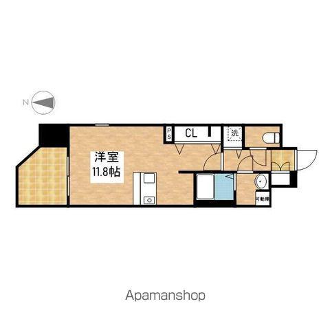 プレサンス錦エボリューション(ワンルーム/5階)の間取り写真