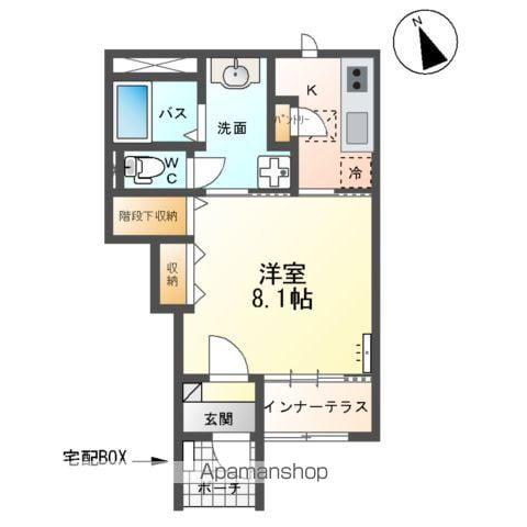 フォーレスト ガーデン(1K/1階)の間取り写真