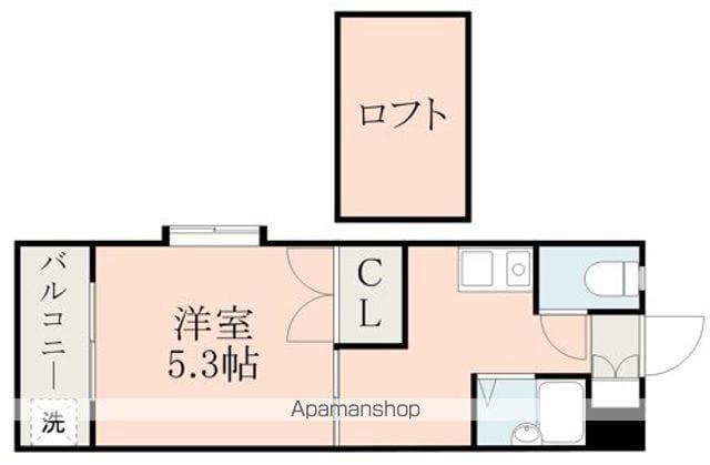 レオパレス南高江Ⅱ(1K/1階)の間取り写真
