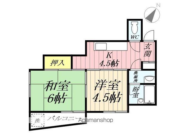 VILLA八潮(2K/2階)の間取り写真