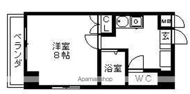 CASA桜・千種(1K/6階)の間取り写真
