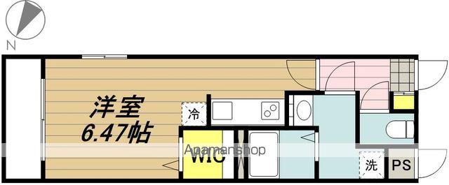 サンソレイユ(ワンルーム/2階)の間取り写真