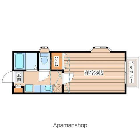 ロワール弐番館(1K/2階)の間取り写真